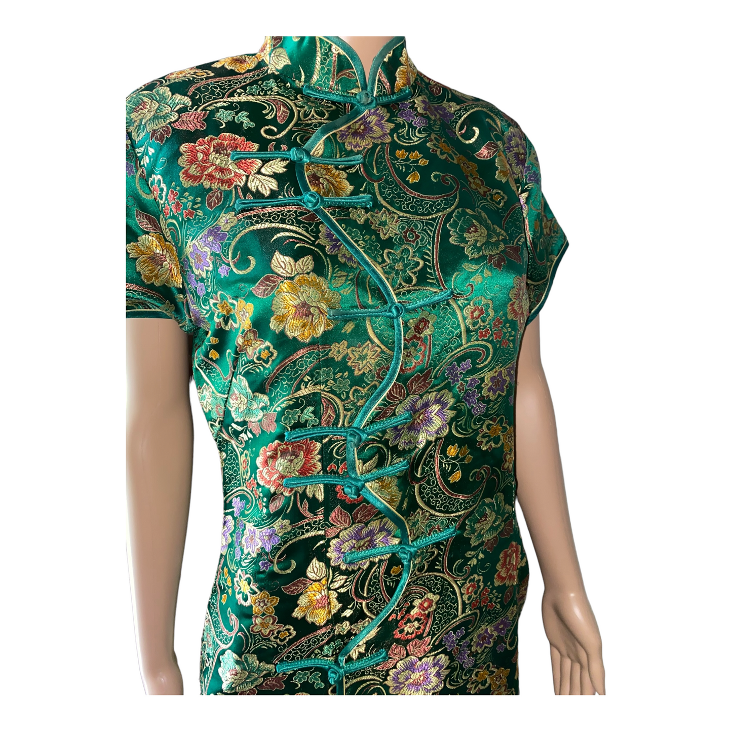 Green Cheongsam Dress