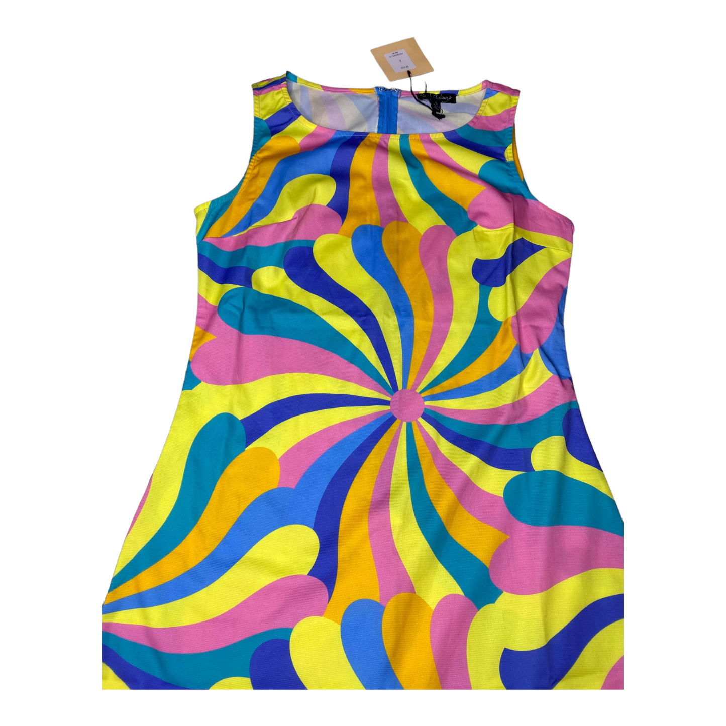 Smak Parlour Psychedelic Print Sleeveless Mini Dress