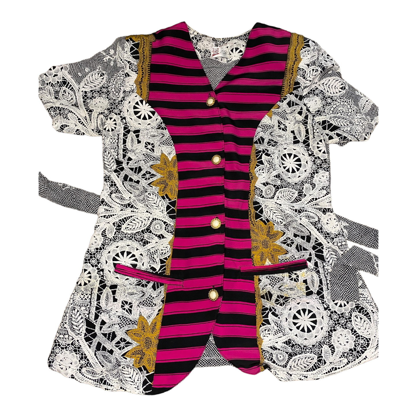 Striped and Floral Top