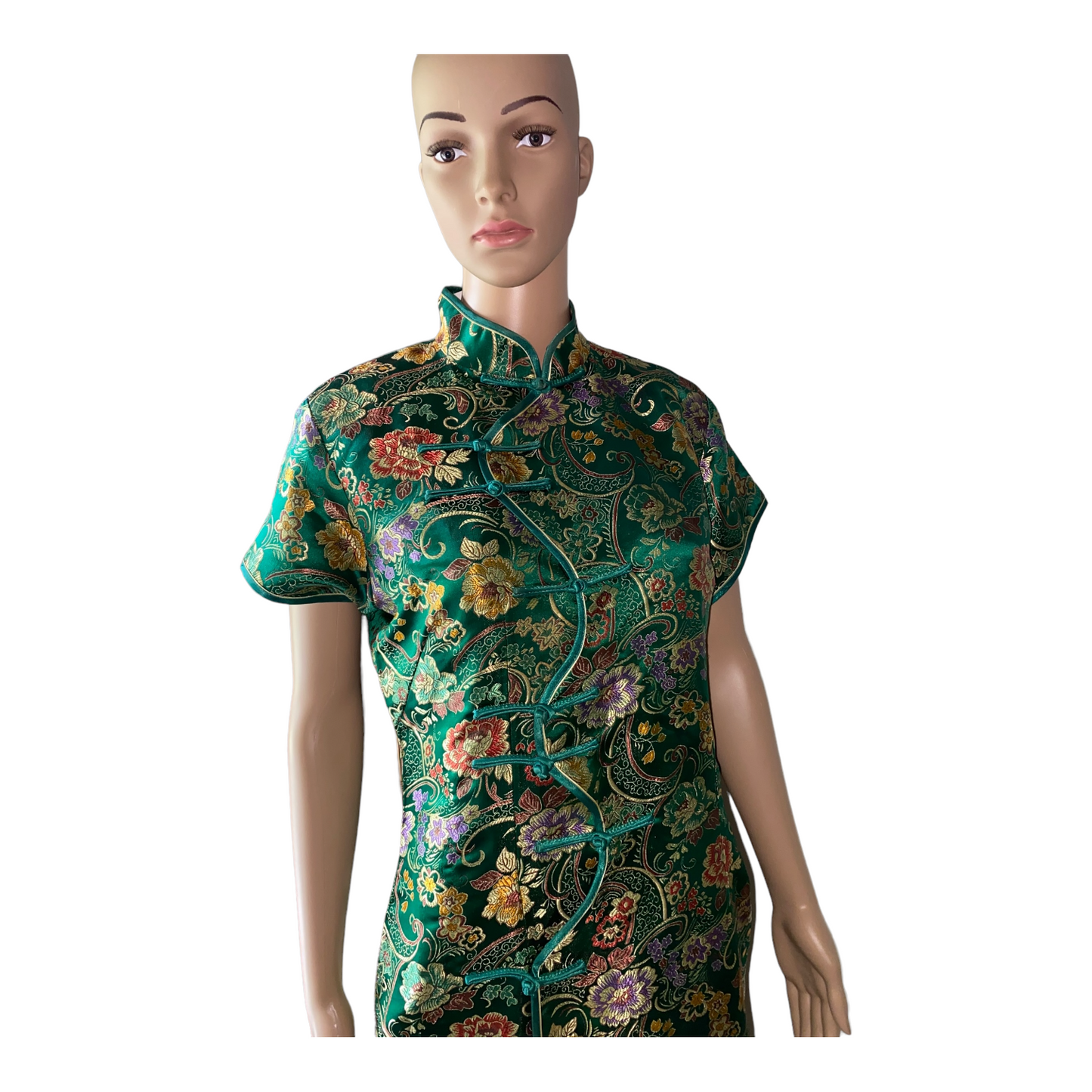 Green Cheongsam Dress