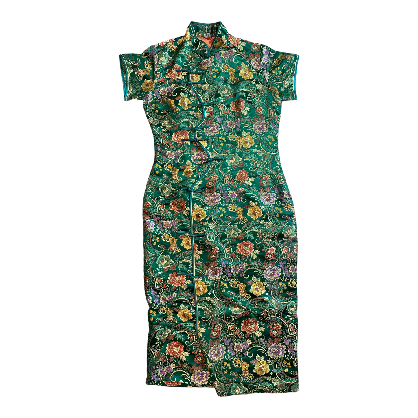 Green Cheongsam Dress