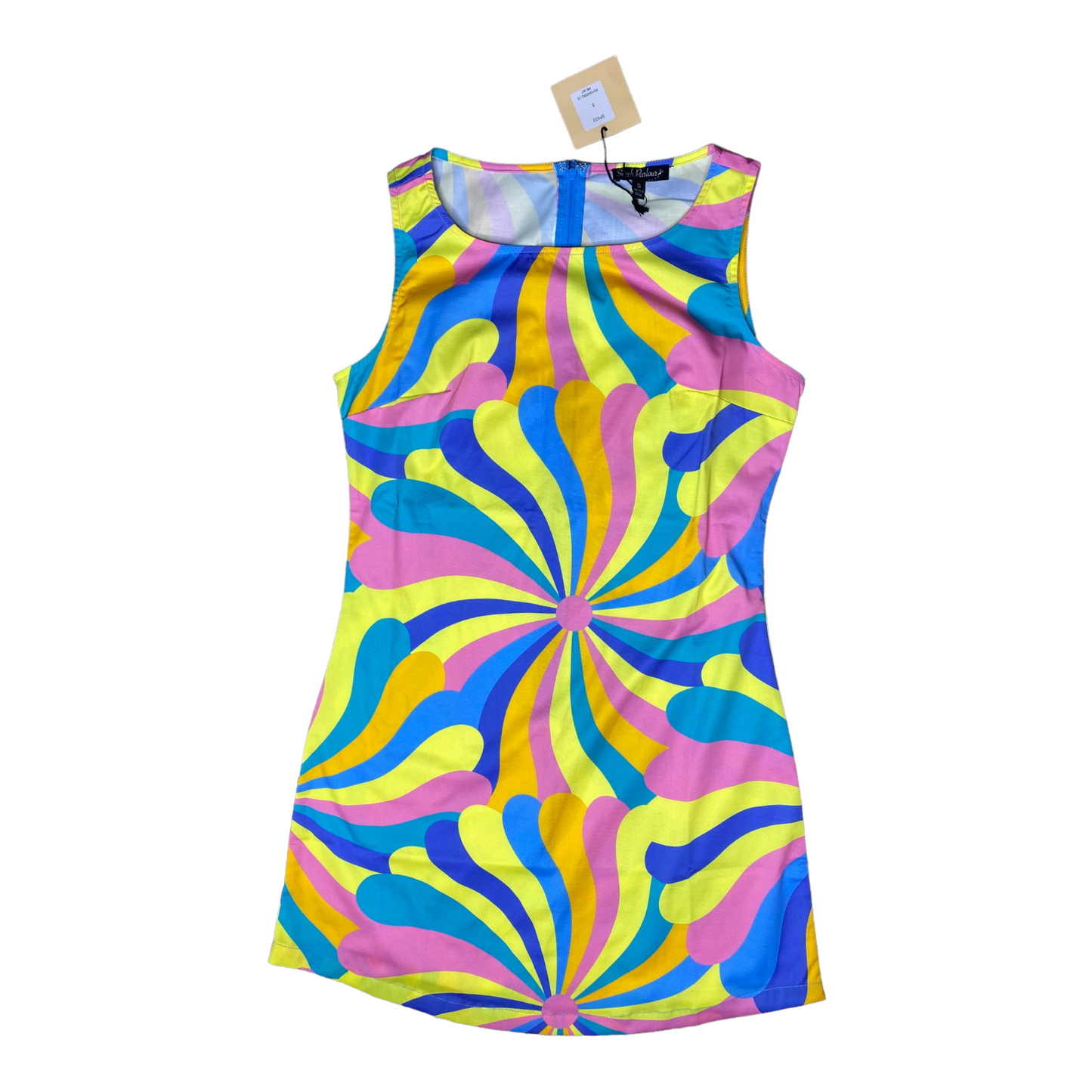 Smak Parlour Psychedelic Print Sleeveless Mini Dress