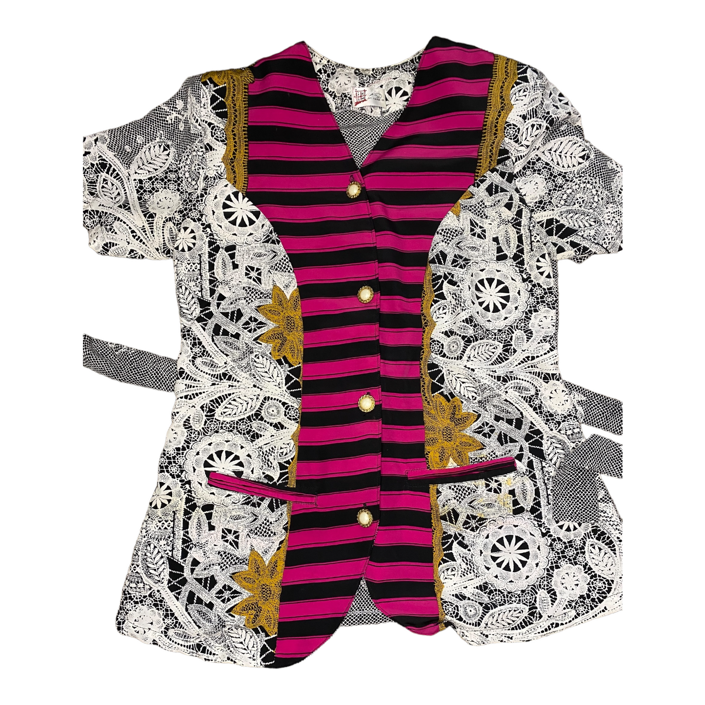 Striped and Floral Top