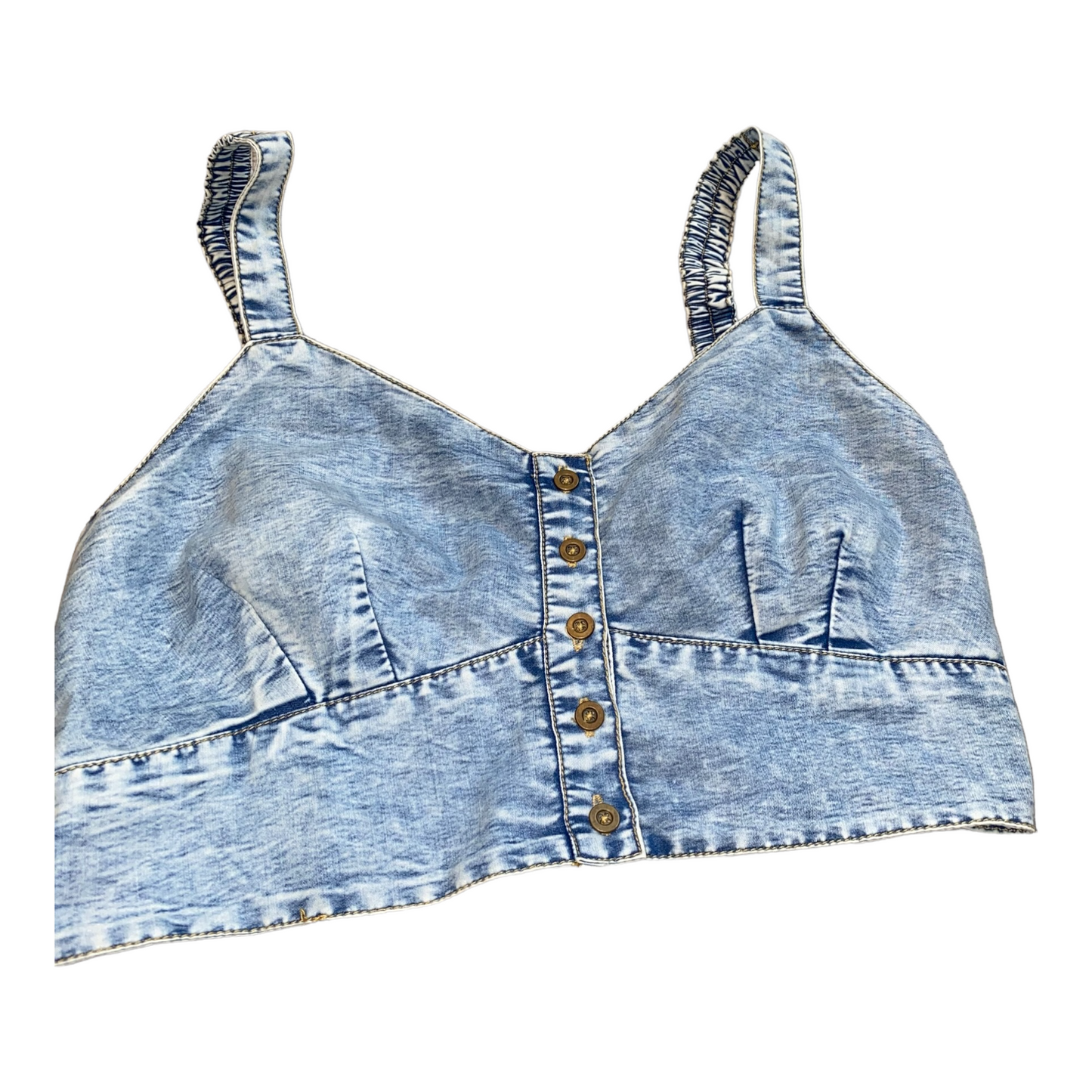 Denim Crop Top Tank