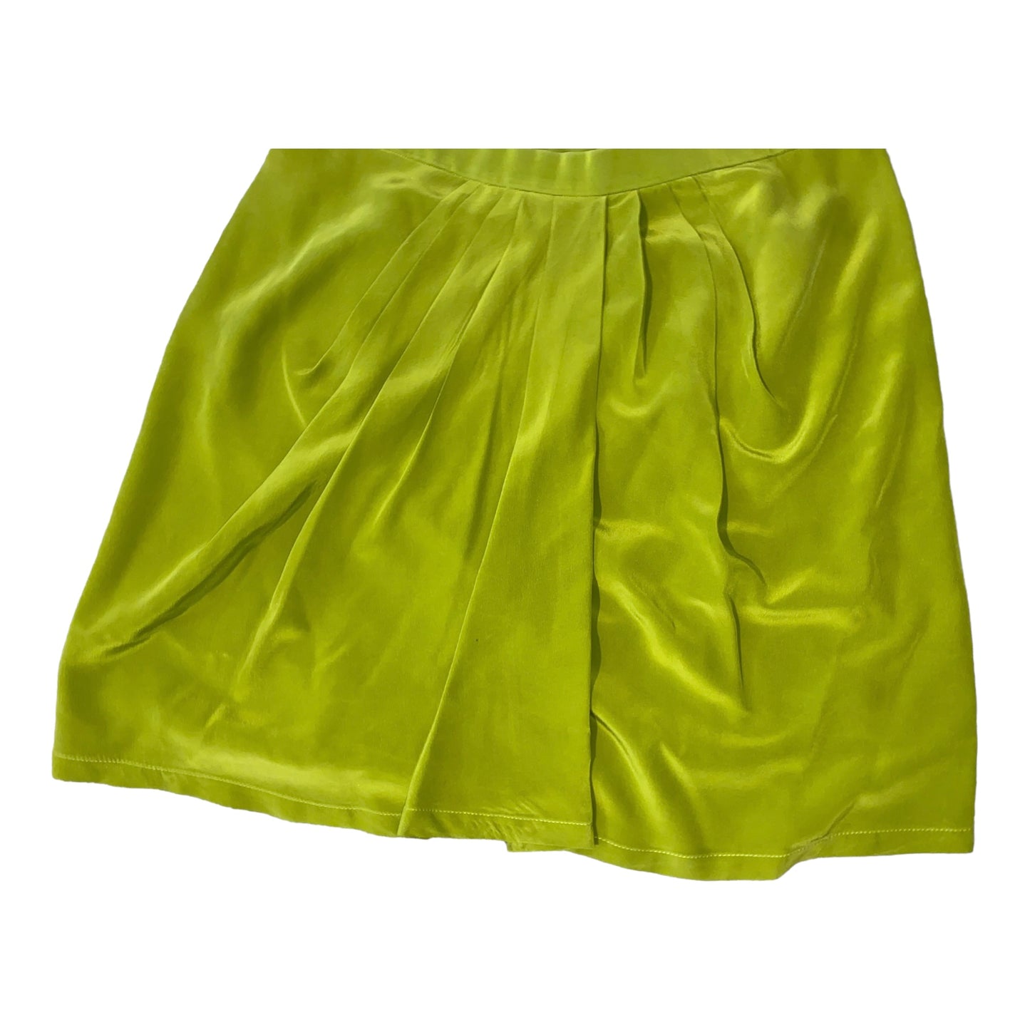 Olive Green Silk Wrap Skirt