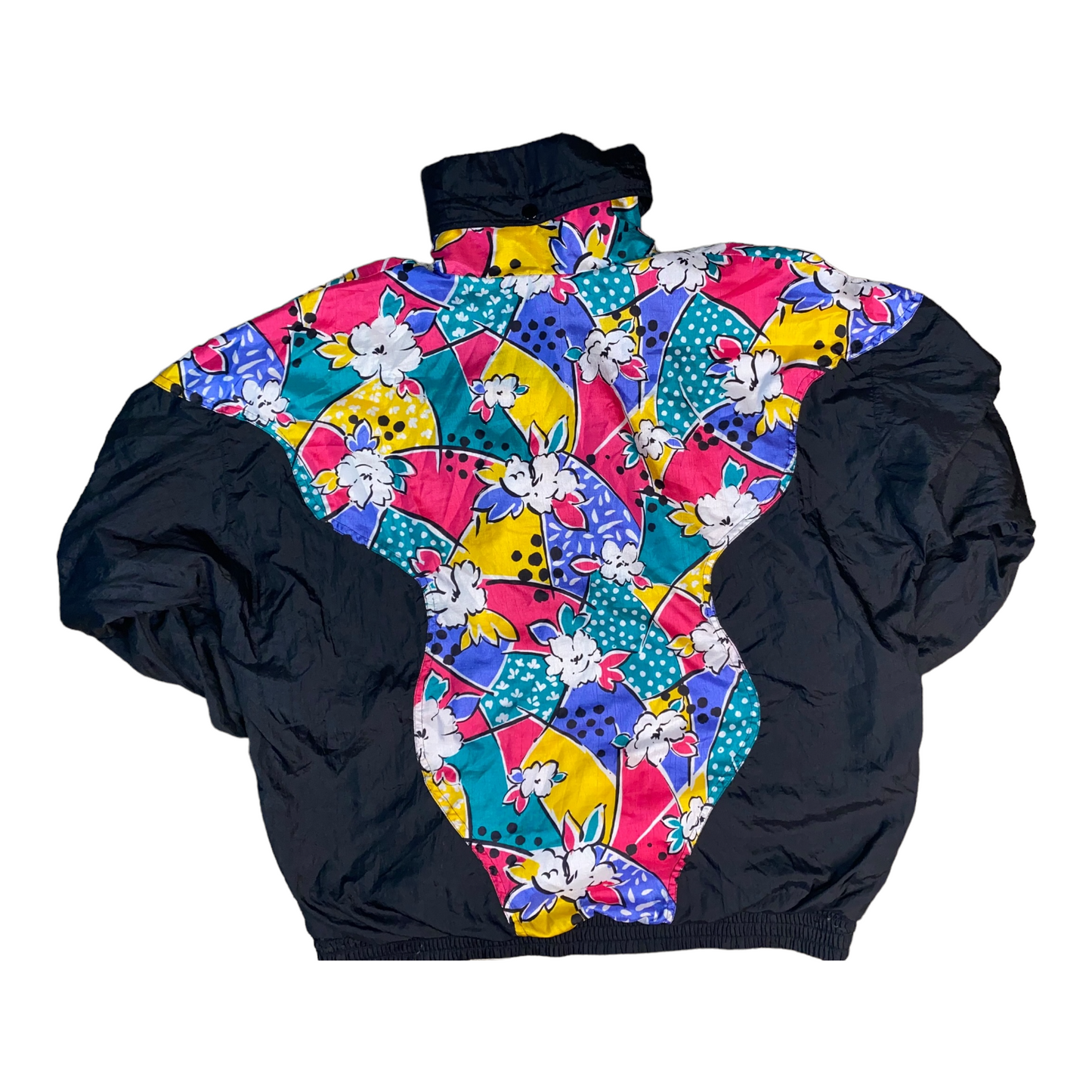 Vintage 80s Lavon Retro Floral Windbreaker Jacket