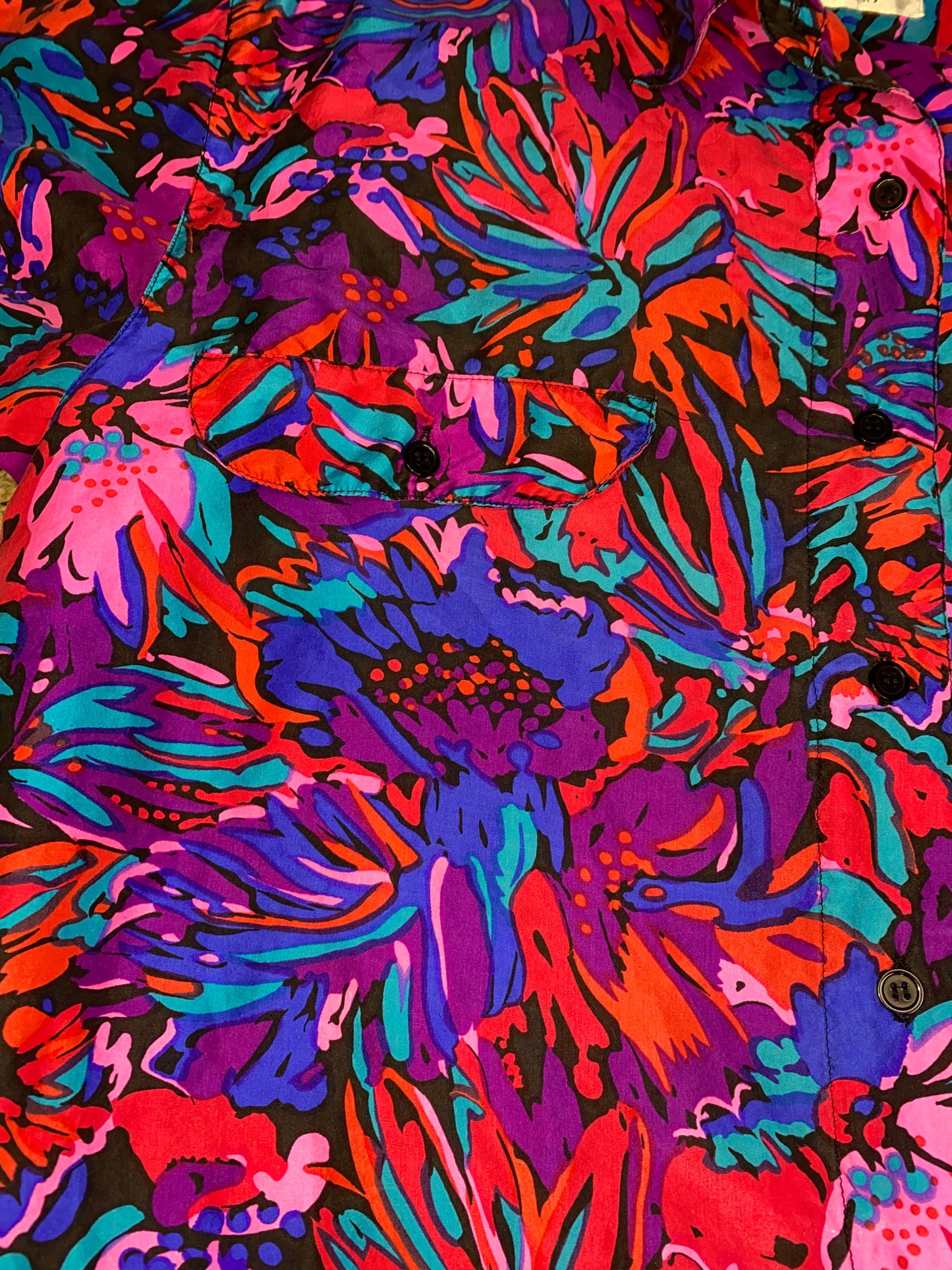 Silk Floral Top