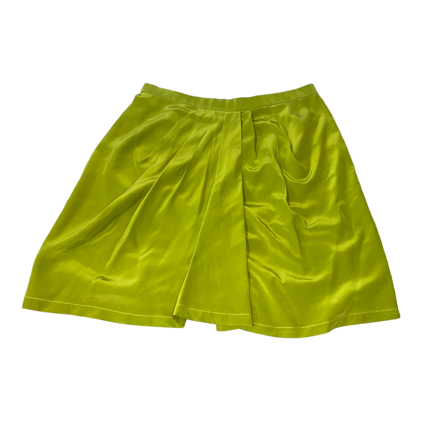 Olive Green Silk Wrap Skirt