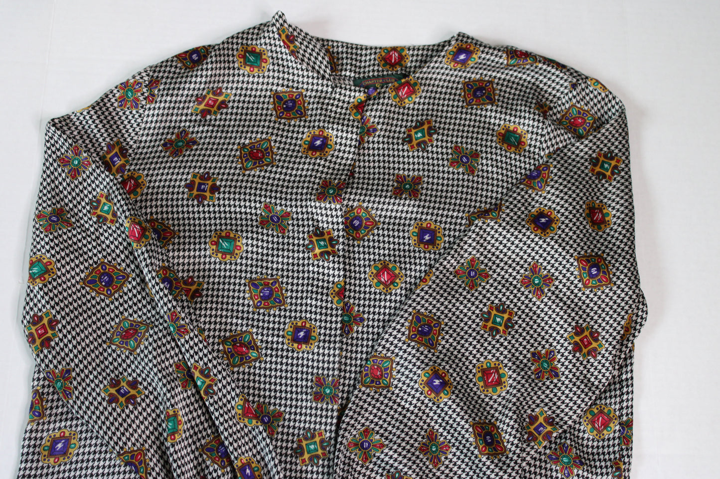 Houndstooth Blouse