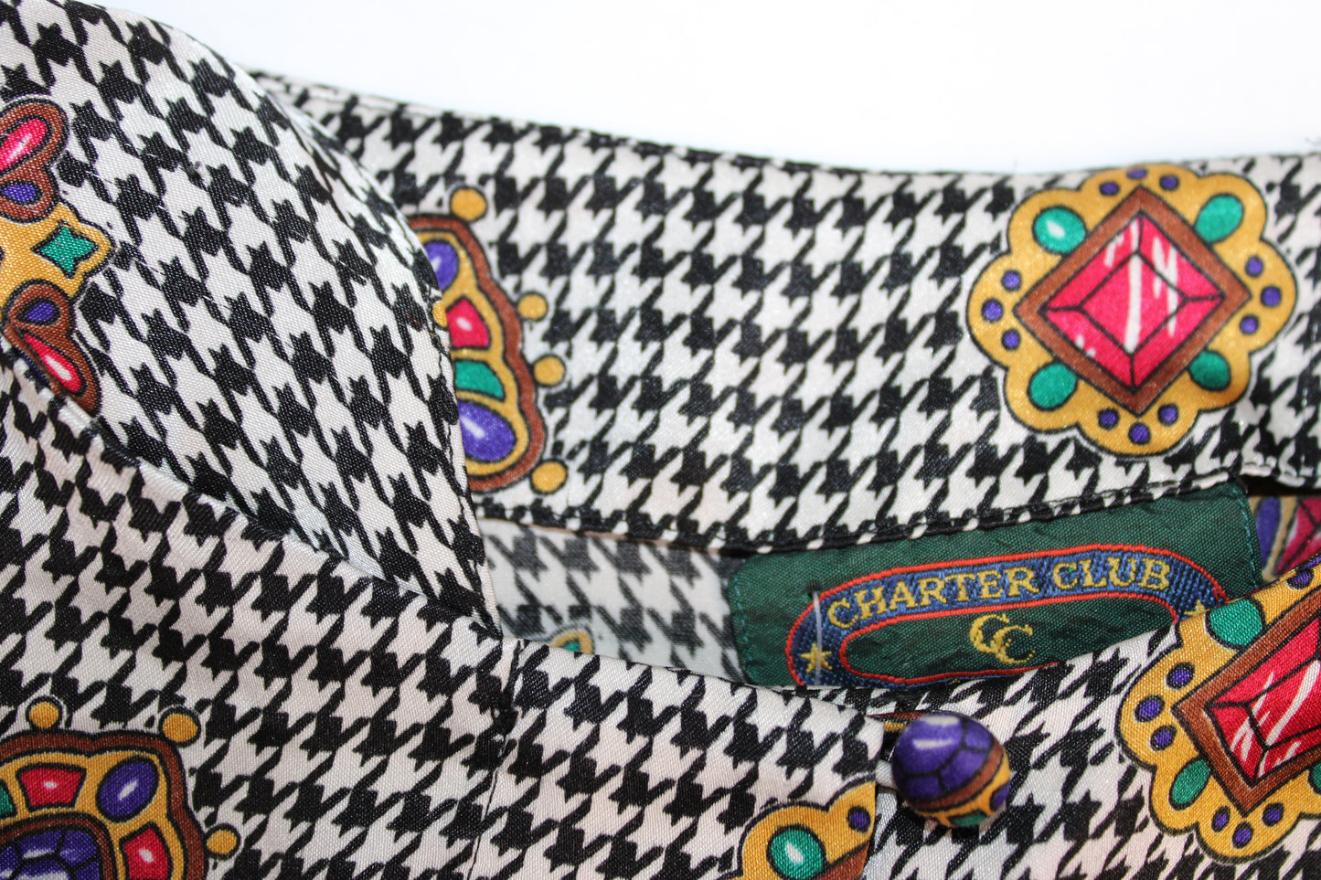 Houndstooth Blouse