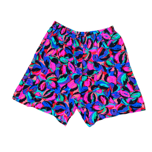 Abstract Silk Shorts