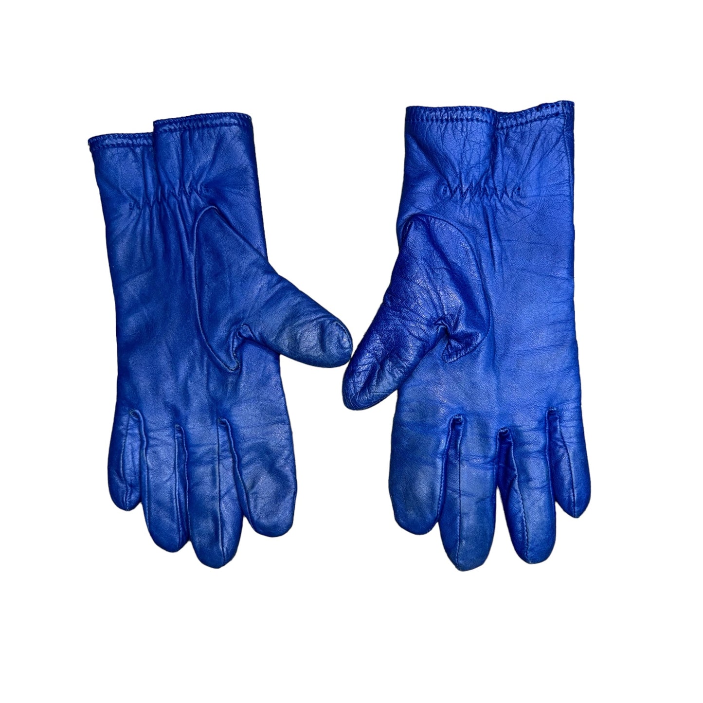 (Copy) Blue leather gloves