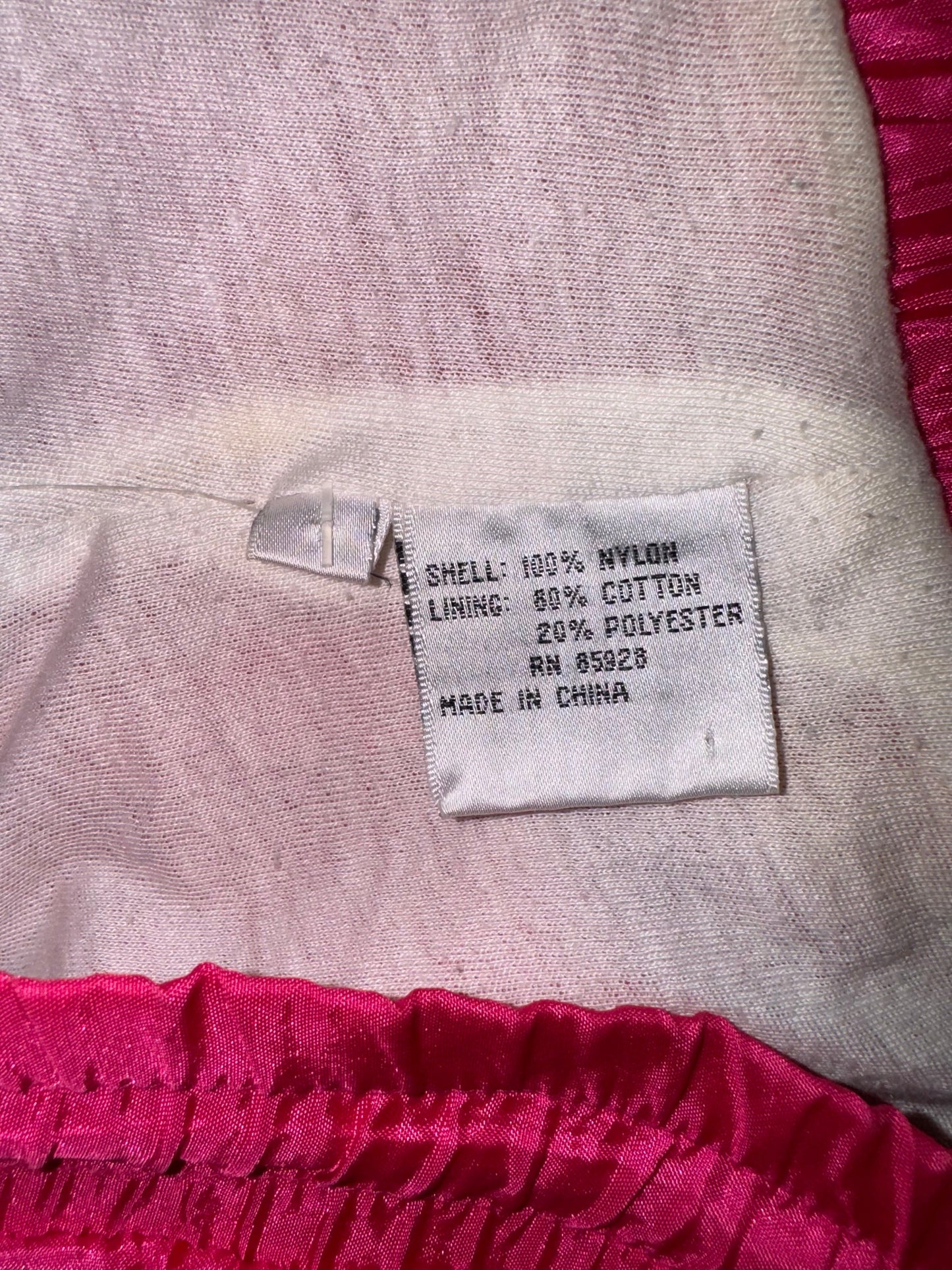 Vtg Pink Convertible Windbreaker Pants/Short