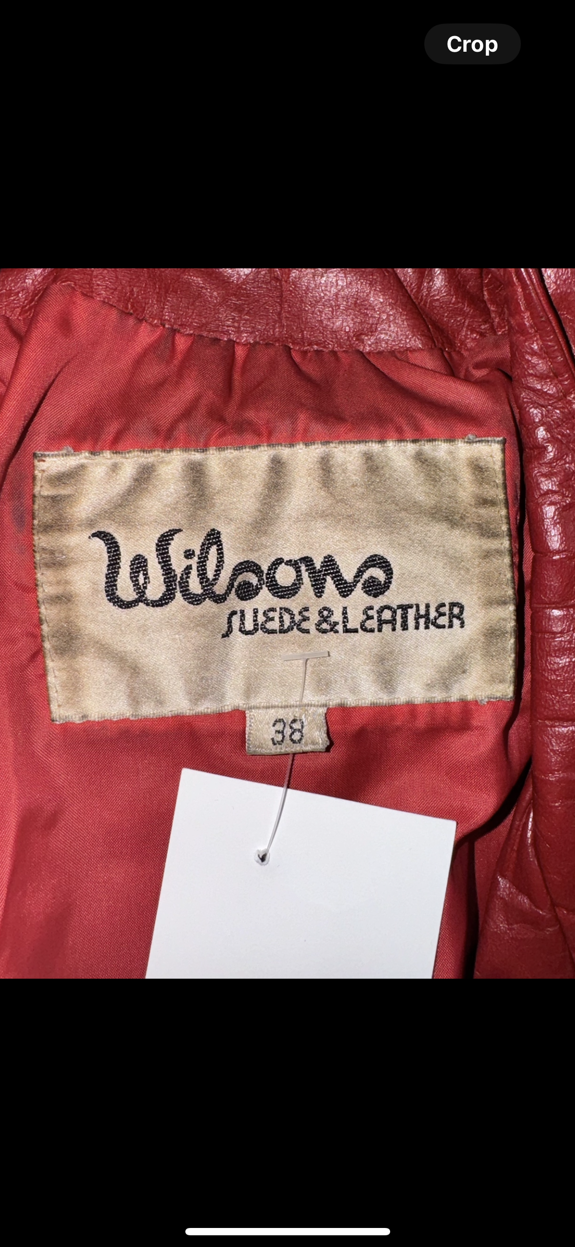 Vintage 80’s Wilson's Red Leather
