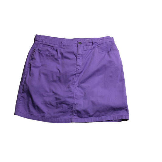 Purple Classic Fit Stretch Skort