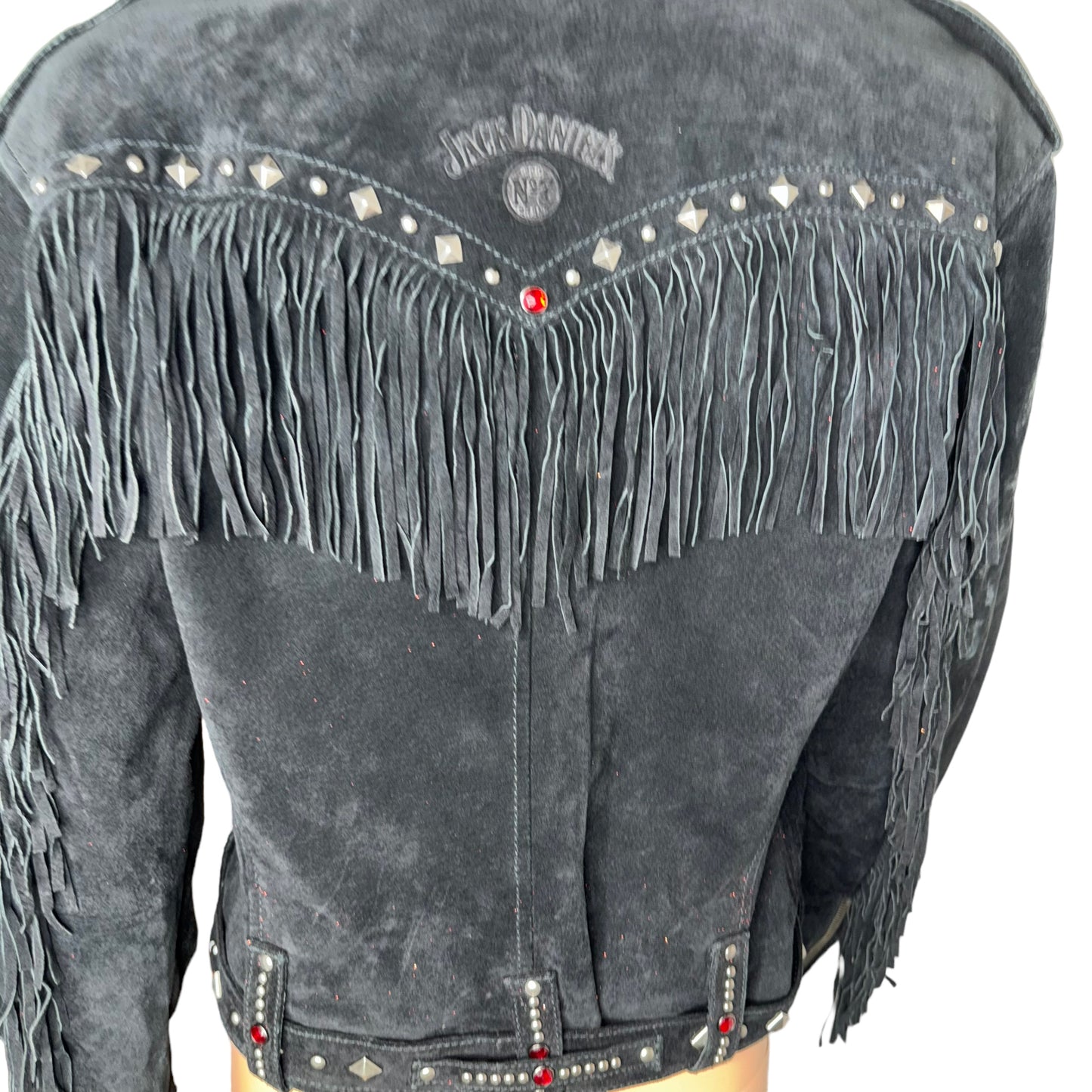 Jack Daniels Leather Biker Jacket.