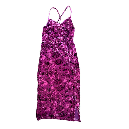 Velvety Burnout Roses Slipdress