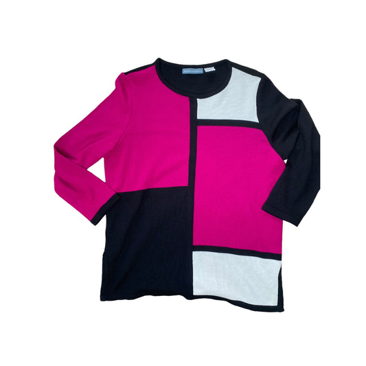 Pink Colorblock Sweater