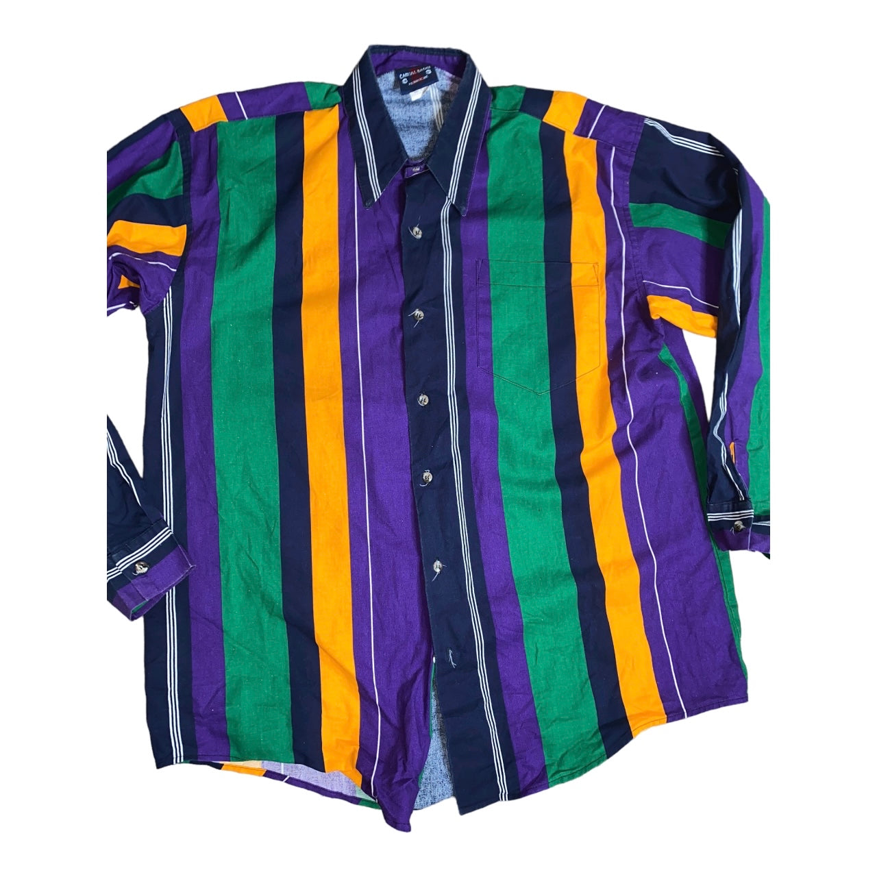 Men’s Mardi Gras Button Up