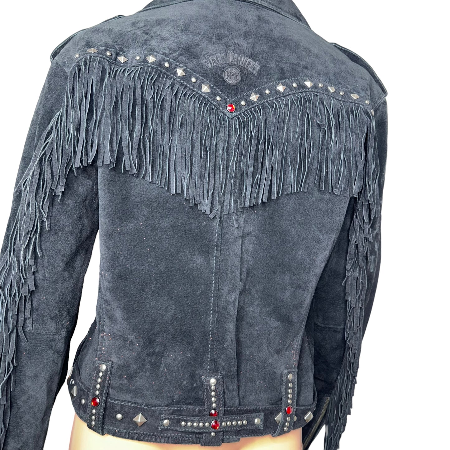 Jack Daniels Leather Biker Jacket.