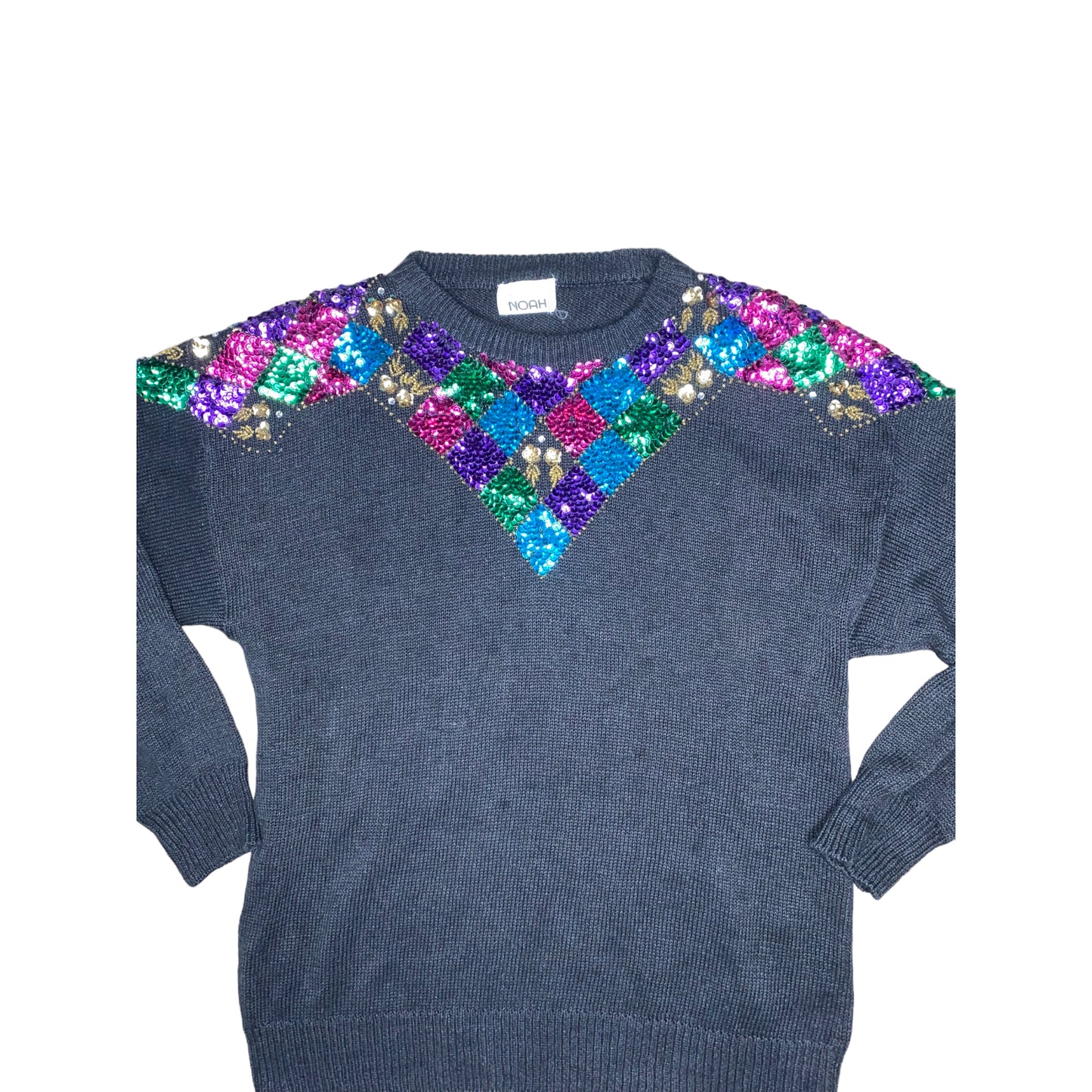 Black Sequins Sweater