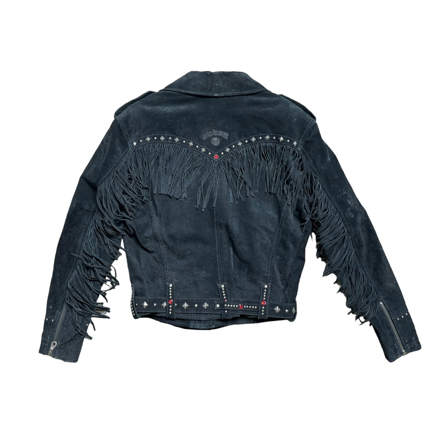 Jack Daniels Leather Biker Jacket.