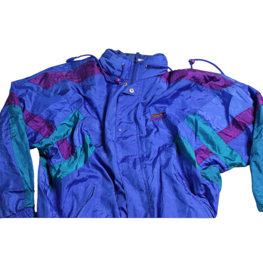 Blue and Purple Color Wave Windbreaker