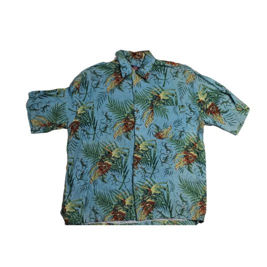 Dancing Reptile Button Up