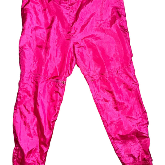 Vtg Pink Convertible Windbreaker Pants/Short