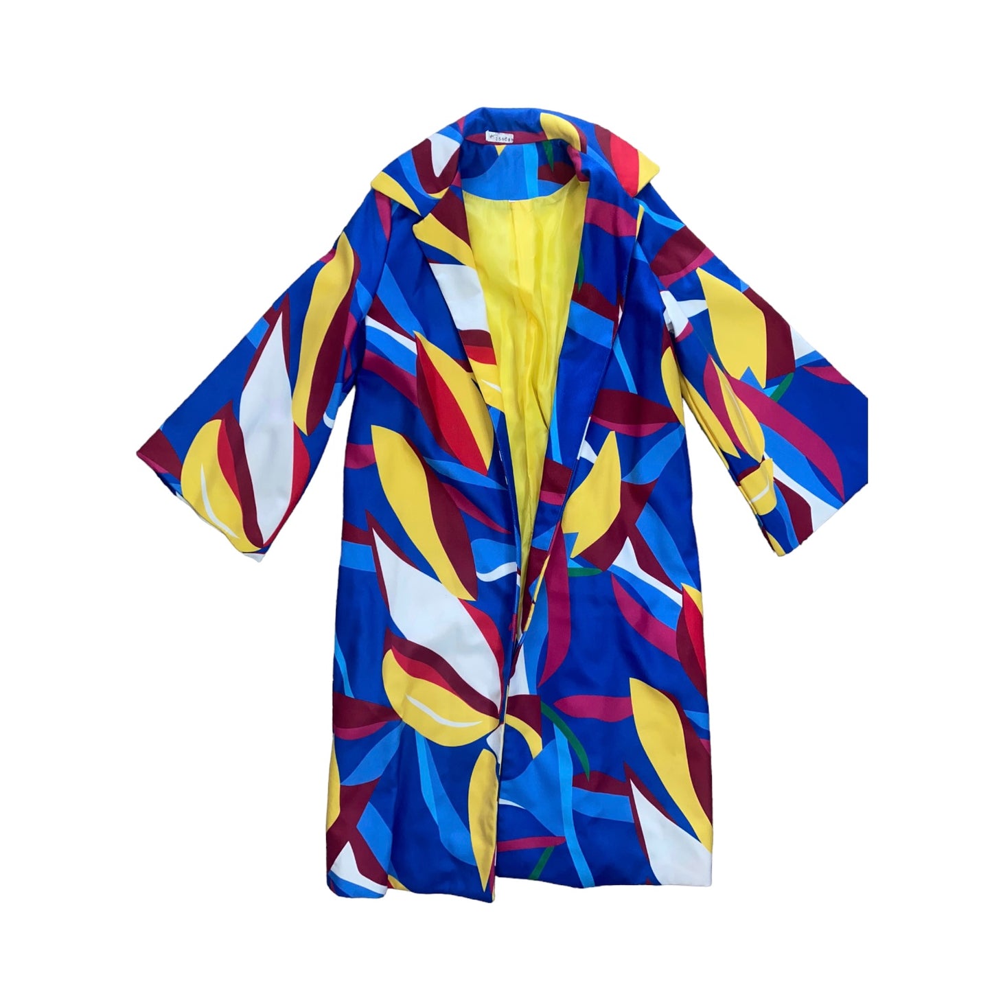 Abstract Art Long Trench Coat