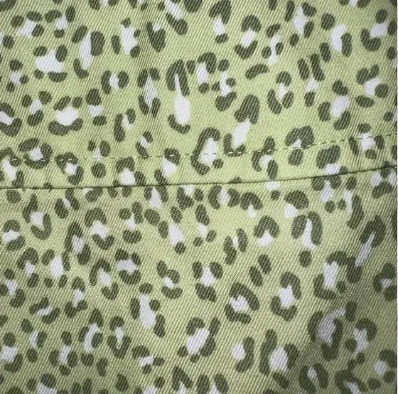 Pastel Green Leopard Print Skirt by Talbots