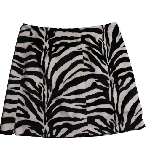 Zebra Print Mini Skirt