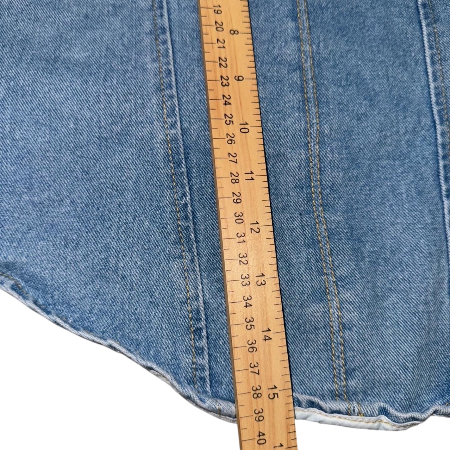 Blue Denim Corset Top