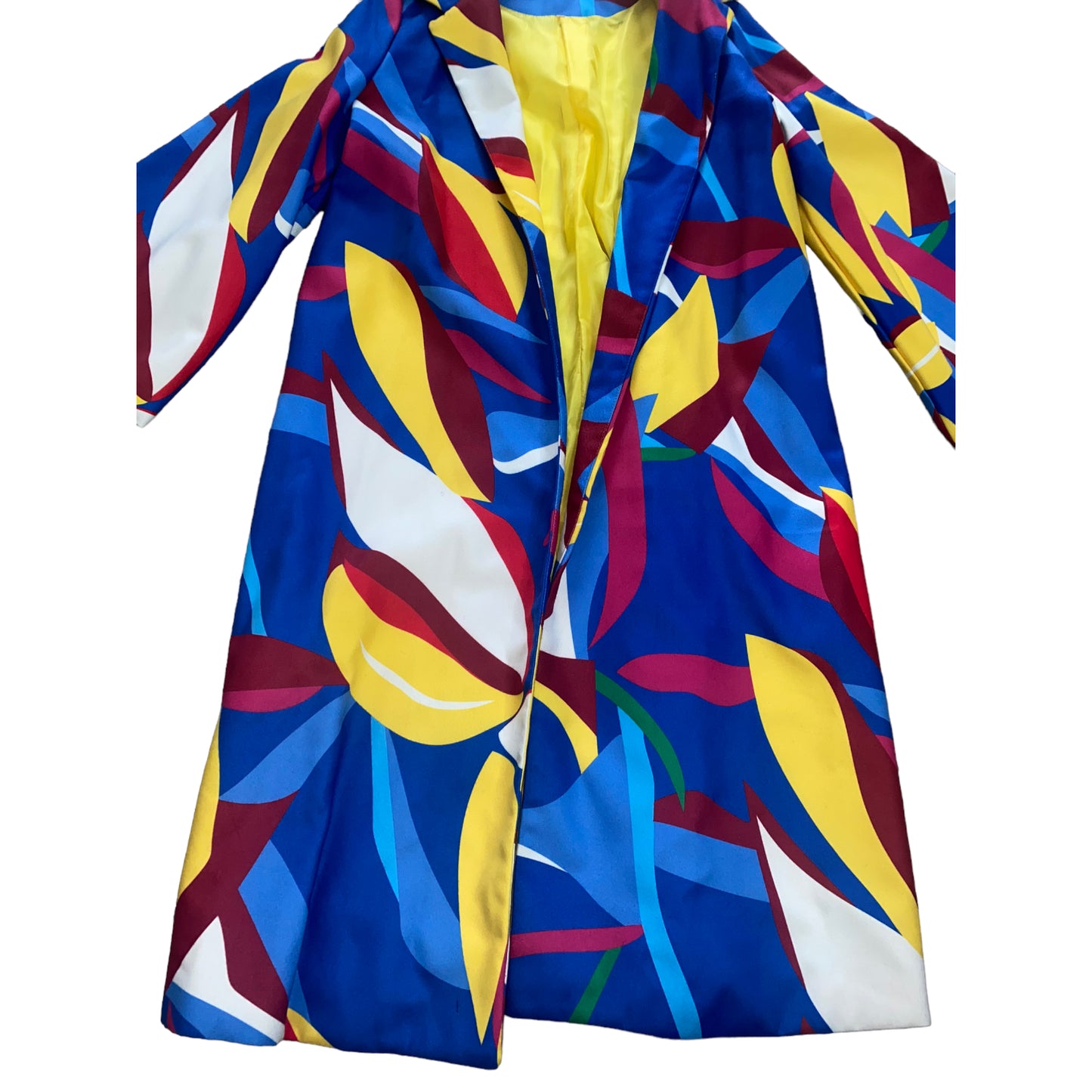 Abstract Art Long Trench Coat