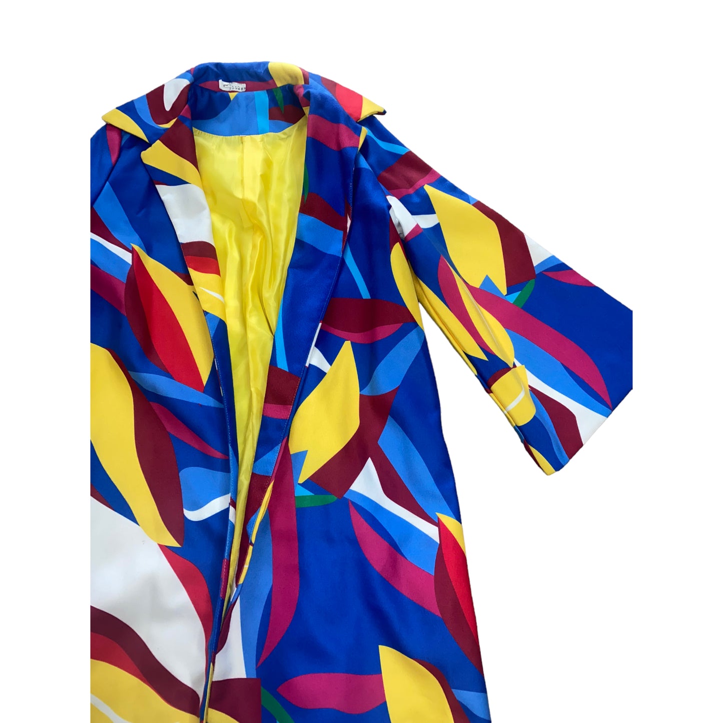 Abstract Art Long Trench Coat