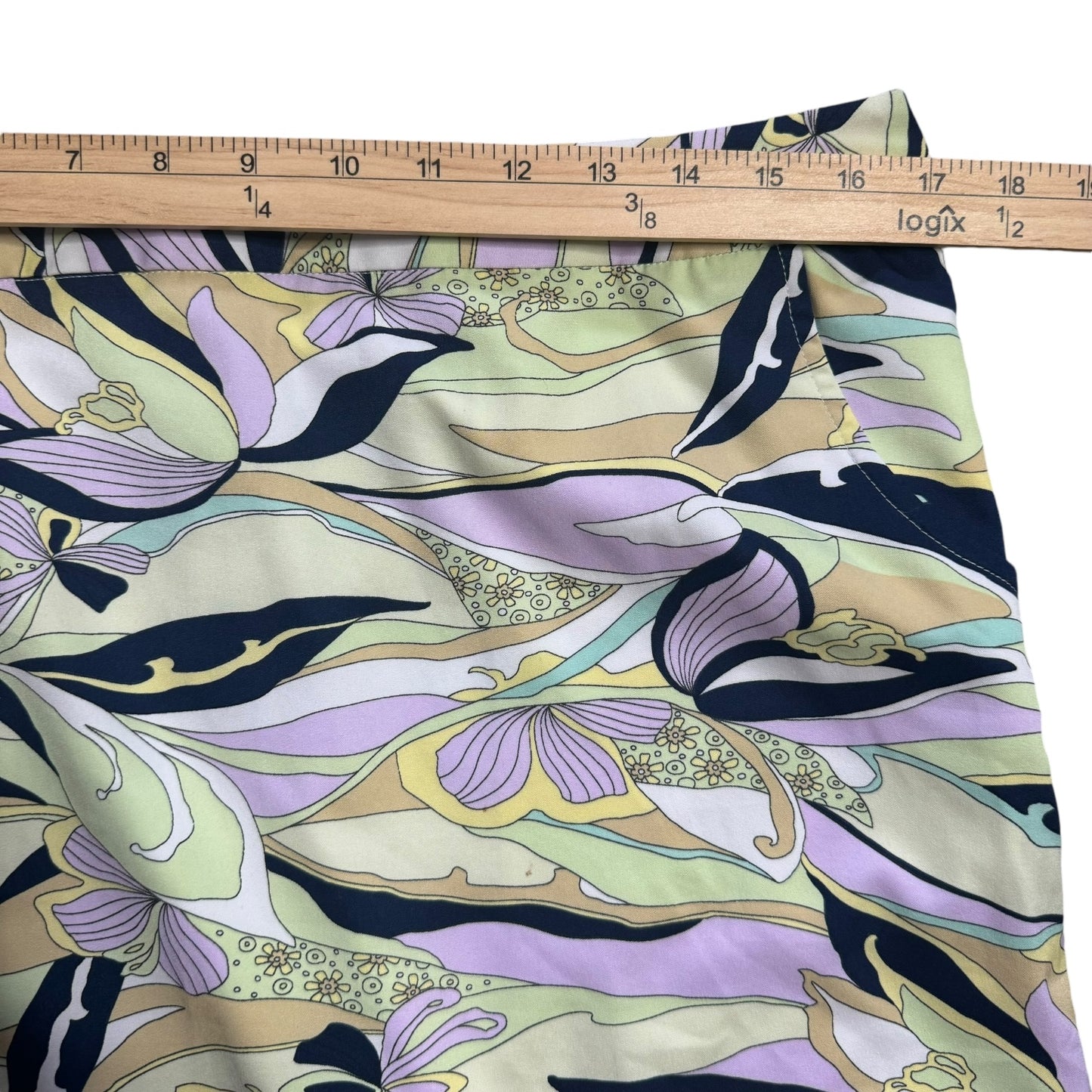 Monterey Club Ladies Abstract Print Lightweight Twill Skort