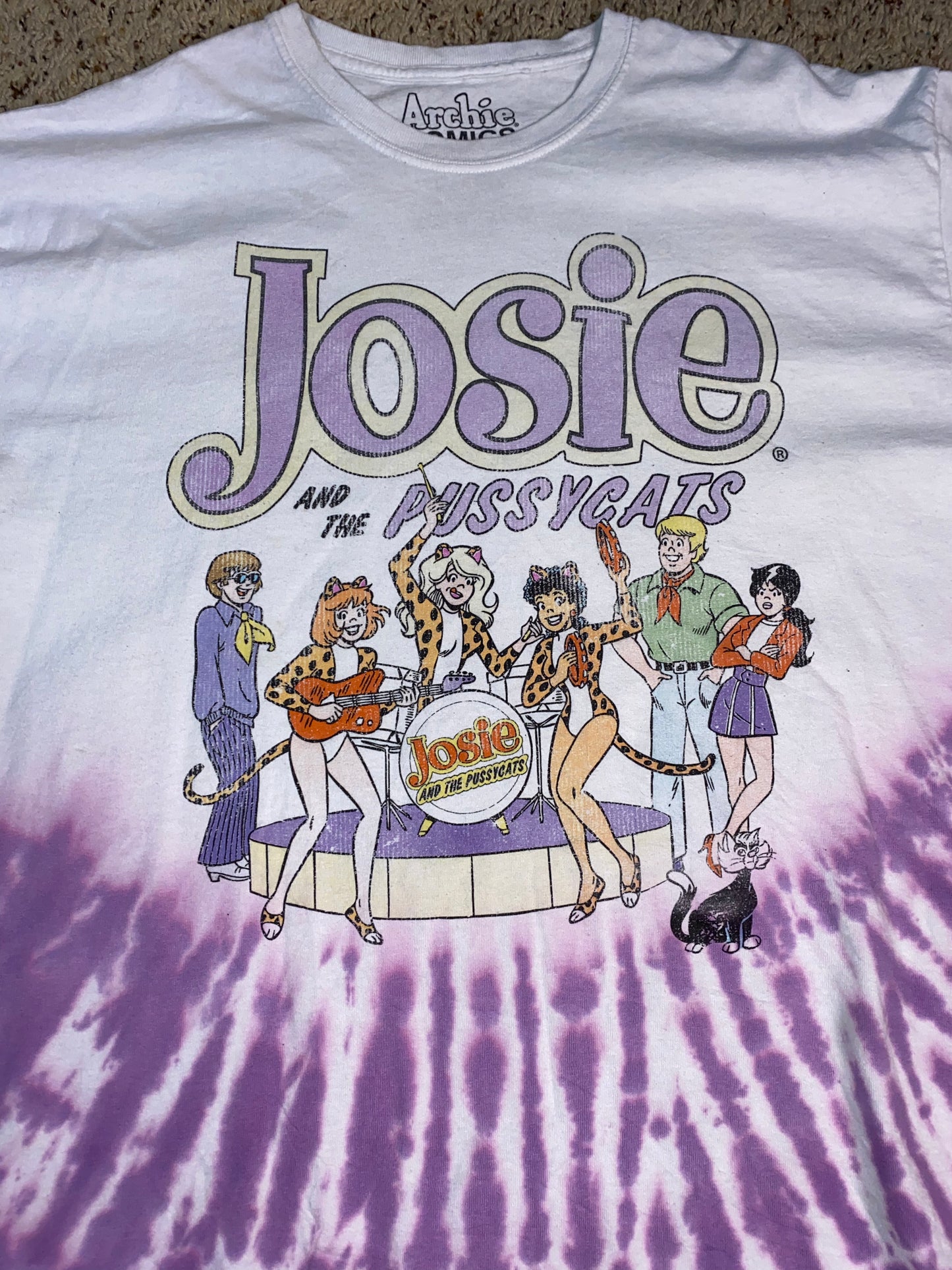 “Josie and the Pussycats” Tie Dye Shirt.