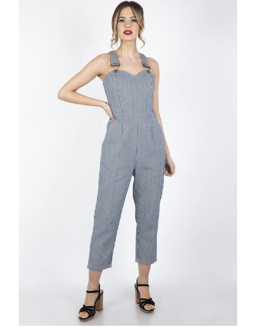 Sweetheart Neckline Carpi Overalls