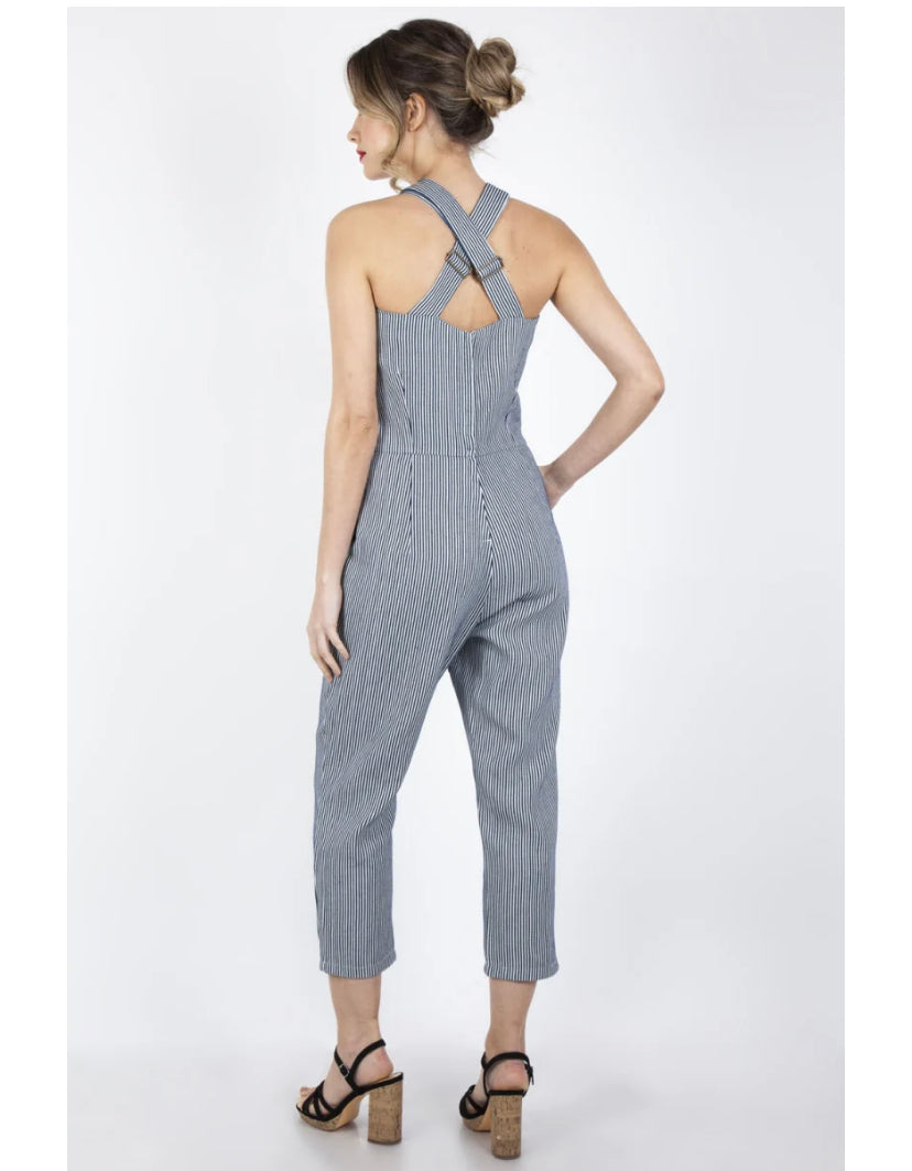 Sweetheart Neckline Carpi Overalls