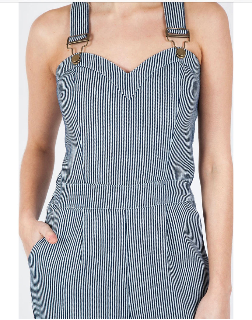 Sweetheart Neckline Carpi Overalls