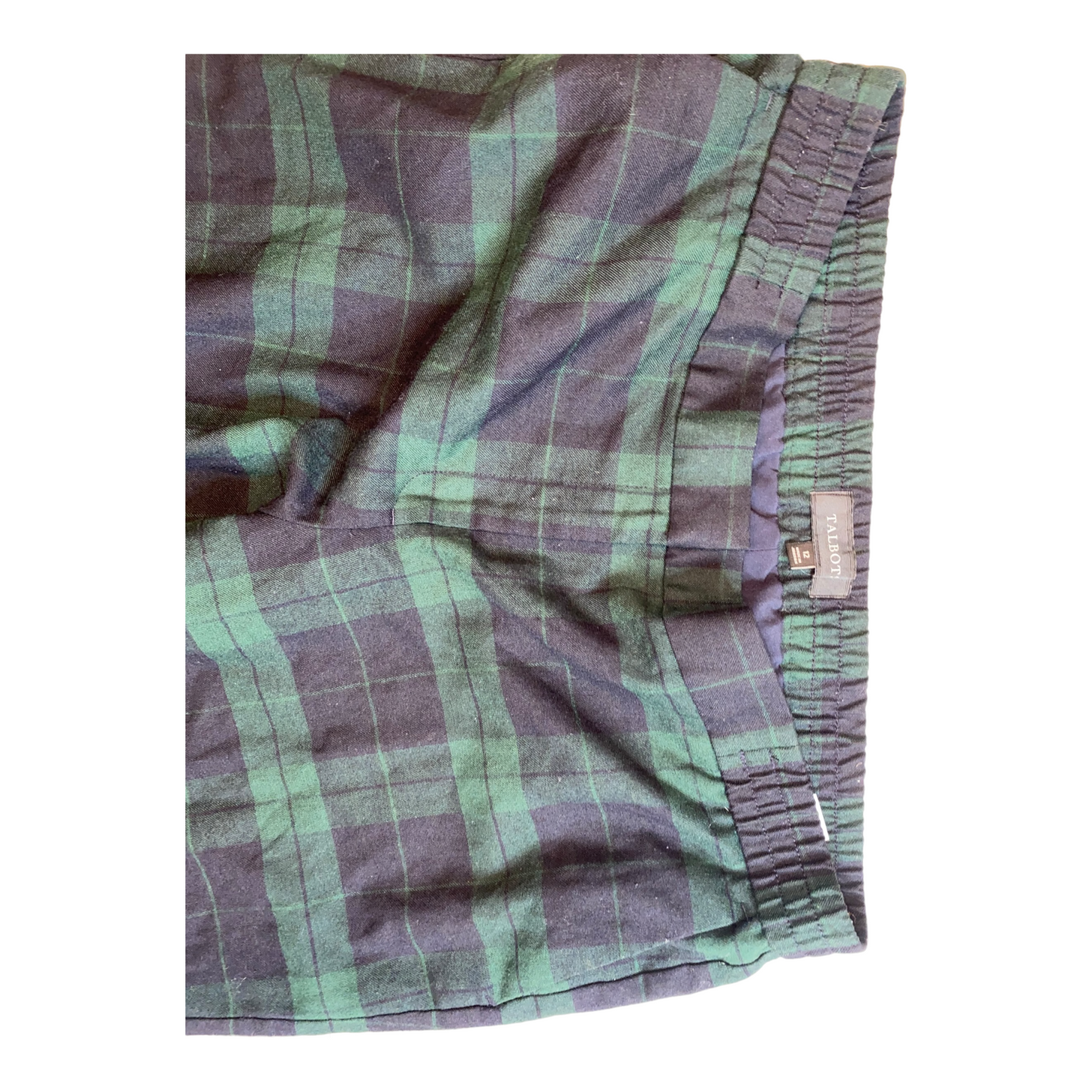 Navy Blue Plaid Pants