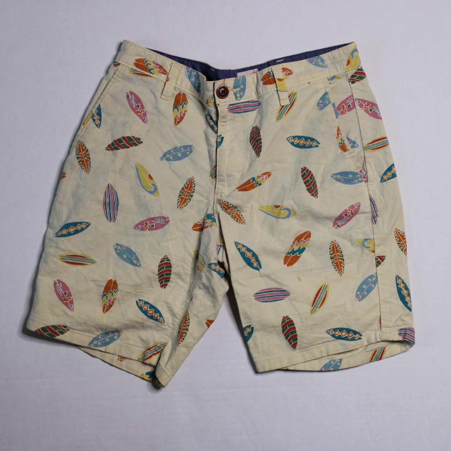 Surf Board Print Shorts