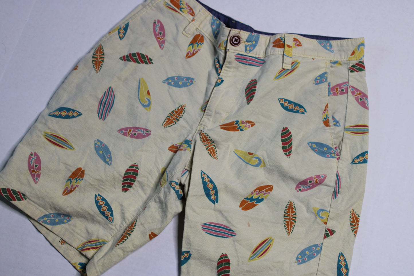 Surf Board Print Shorts