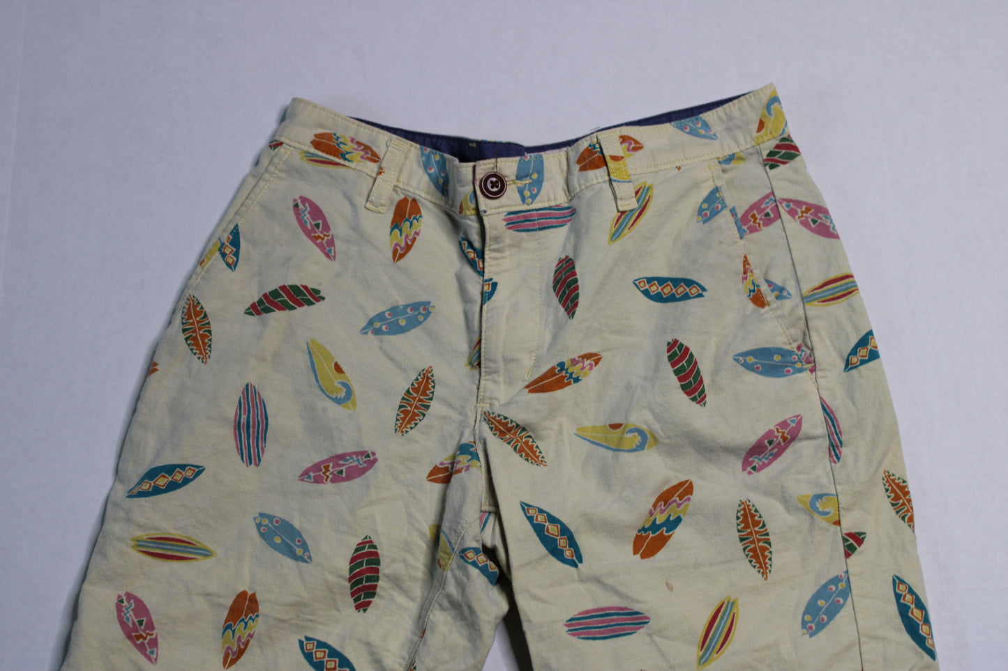 Surf Board Print Shorts