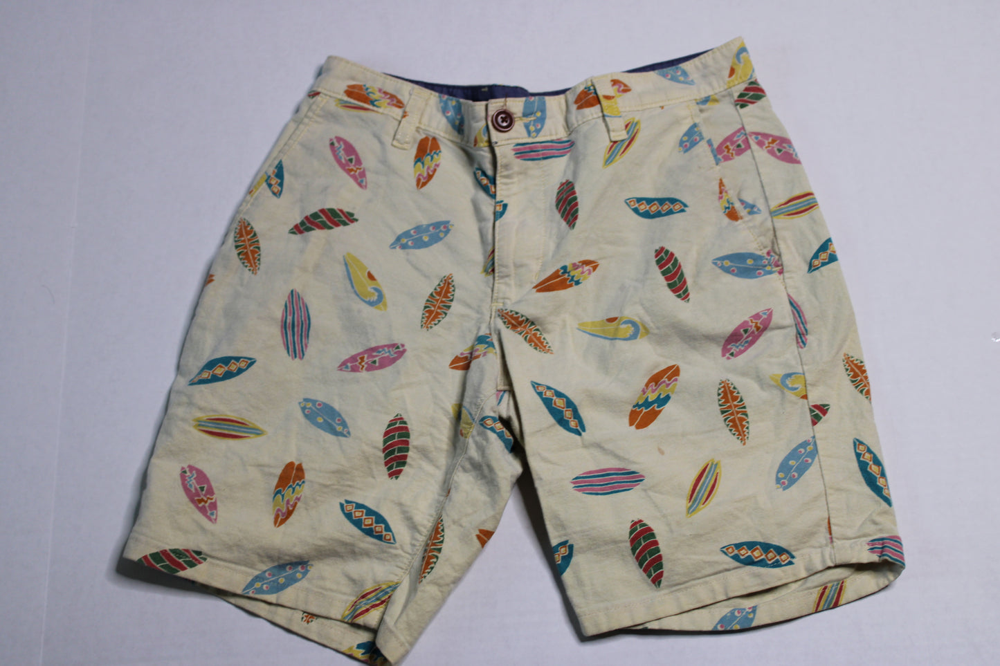 Surf Board Print Shorts