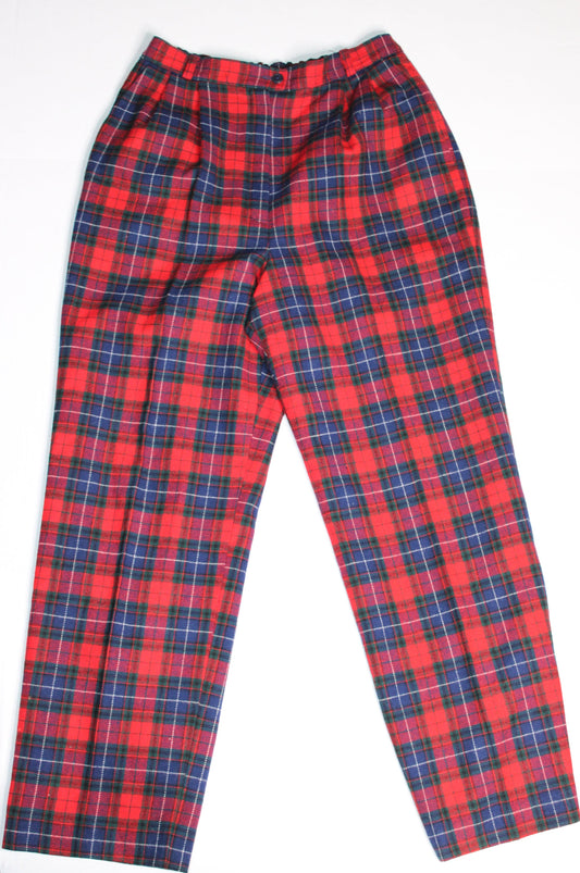 Vintage Pendleton Virgin Wool Plaid Slacks